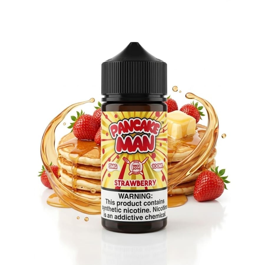 نكهة بانكيك فراولة مان فيب مخبوزات لذيذه Pancake Man Strawberry 100ML