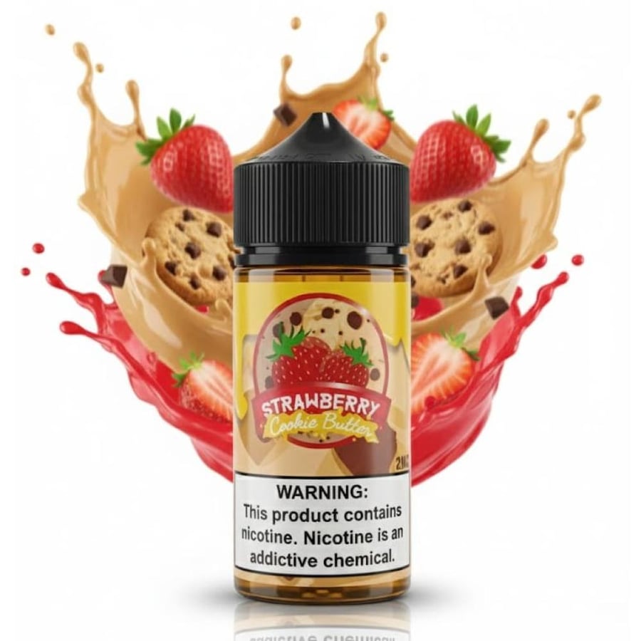 نكهة فراولة كوكيز زبدة فيب 2MG مخبوزات من فيبر تريتس VAPORS TREATS