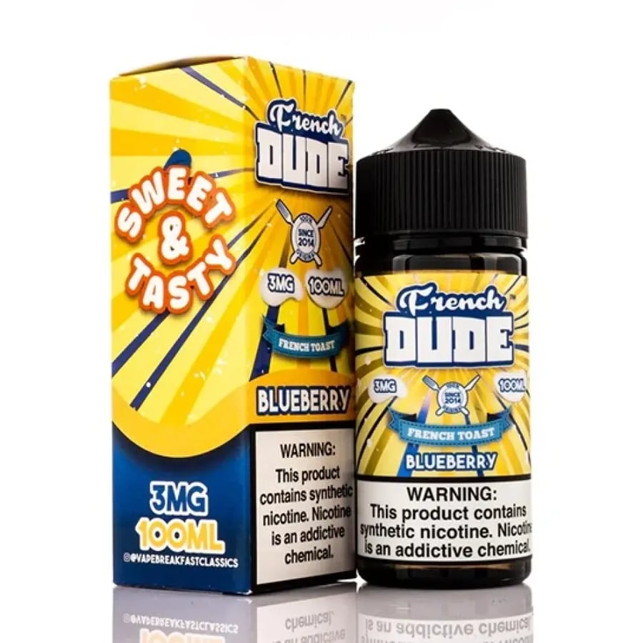 نكهة فرينش توست توت ازرق فيب مخبوزات من فرينش دود French DUDE 100ML