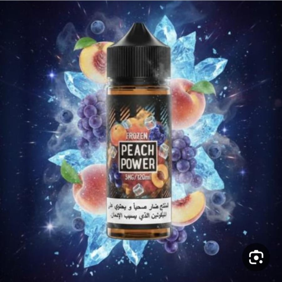 نكهة خوخ باور فروزن فيب خوخ توت ايس من سامز فيب PEACH POWER 120ML