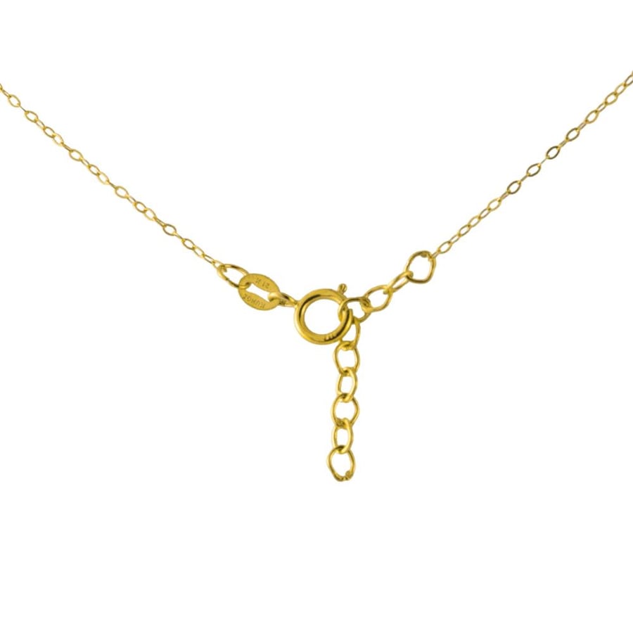Pure 21-karat gold hand with a geometric circle design