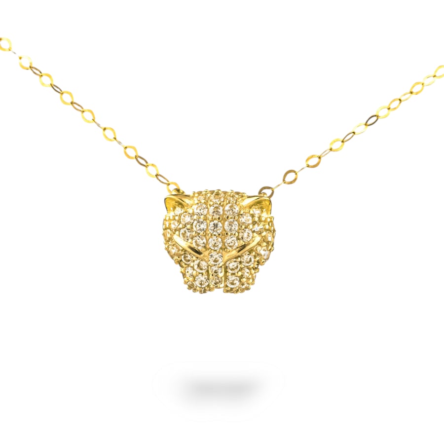 عقد ذهب تصميم الماس N226