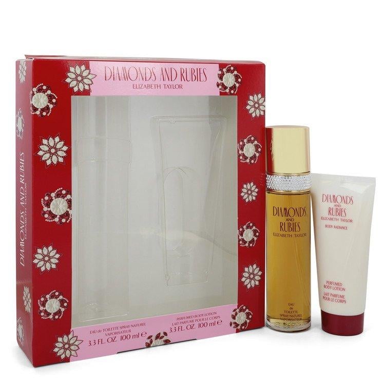 عطر Diamonds & Rubies من إليزابيث تايلور للنساء - مجموعة عطور