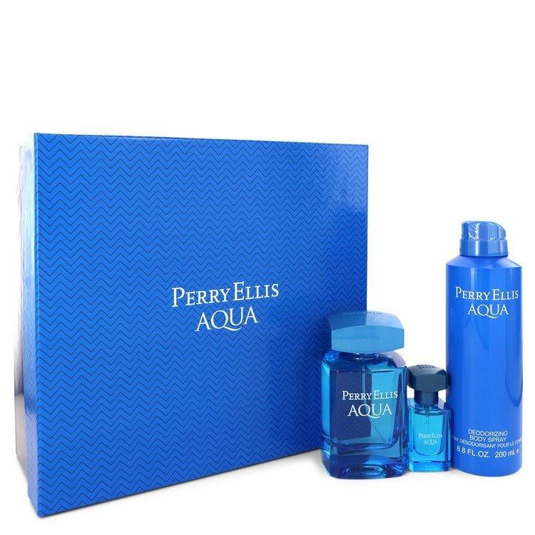 عطر Perry Ellis Aqua من بيري ايليس للرجال - مجموعة عطور