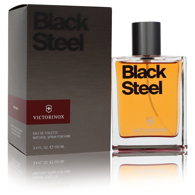 عطر Victorinox Black Steel من فيكتورينكس للرجال - او دو تواليت