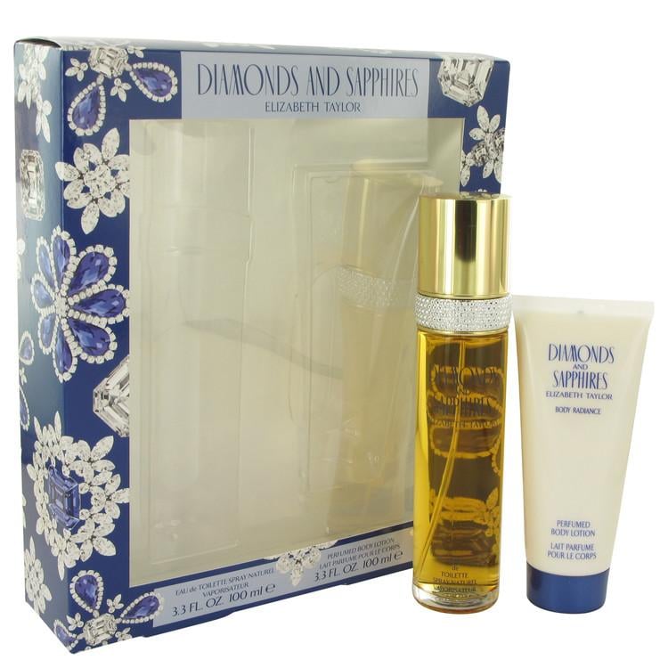 عطر Diamonds & Saphires من إليزابيث تايلور للنساء - مجموعة عطور
