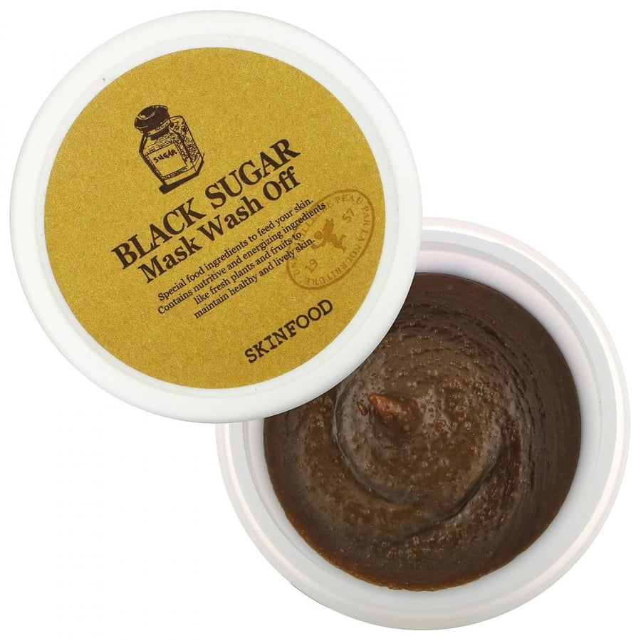 سكن فود | قناع تجميلي قابل للغسل من السكر الأسود Skinfood | Black Sugar Beauty Mask Wash Off