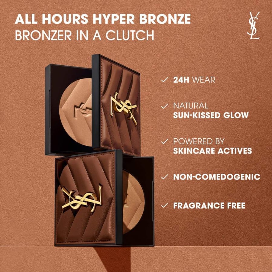 ايف سان لوران | برونزر التسمير أول أورز هايبر باودر YSL | All Hours 24H Hyper Sunkissed Glow Bronzer Powder