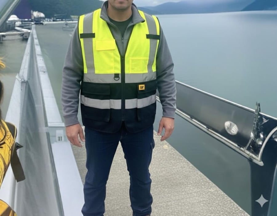 سترة يلق عمال CAT Work Vest 1972545