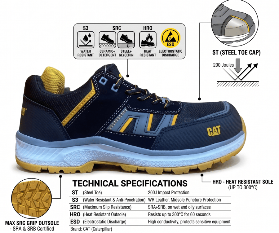 حذاء سلامة سفتي شوز safety shoes