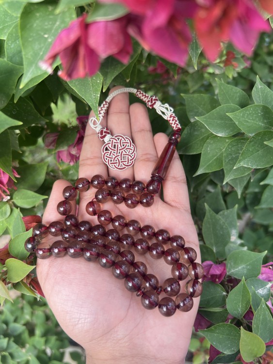 مسباح بكلايت بني شفاف مميز