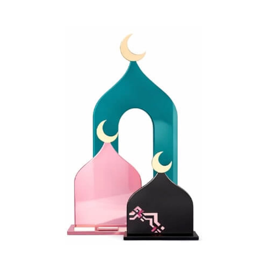 صوره مجموعه قبب رمضان اكريليك فاخر للديكور من متجر حرفه تذكاريه