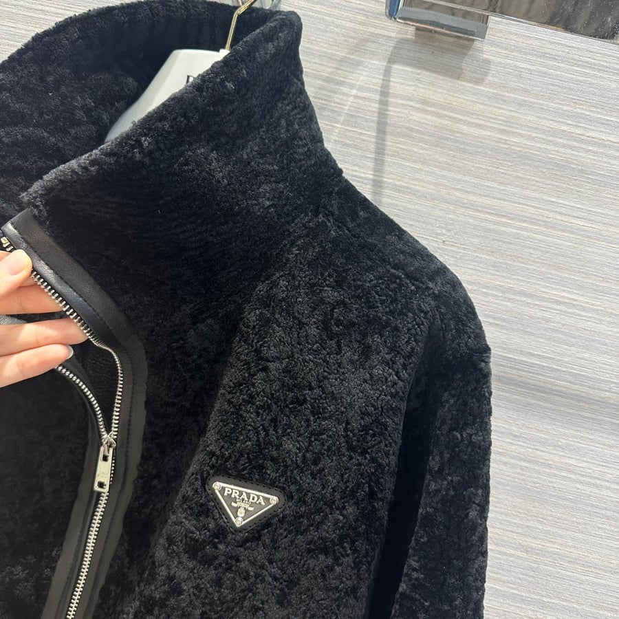 PRADA Montone jacket Black