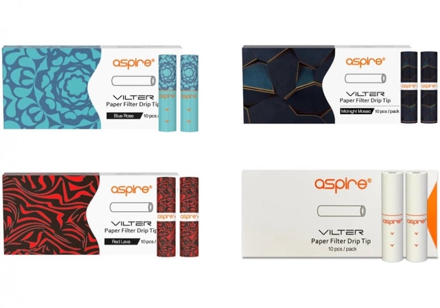 قطف اسباير فلتر كت aspire vilter paper filter drip tip