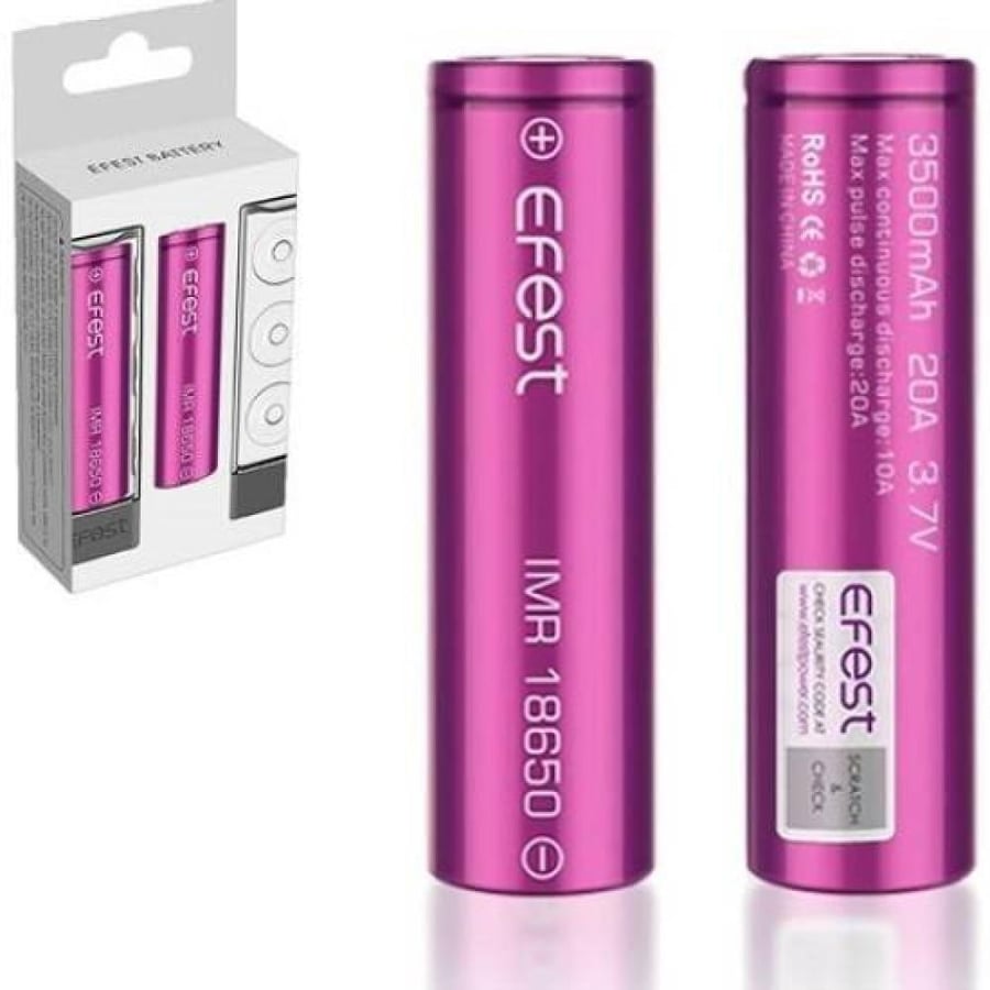 بطاريات ايفست الاصدار الجديد 3500 مل 18650 battery efest 3500 mah