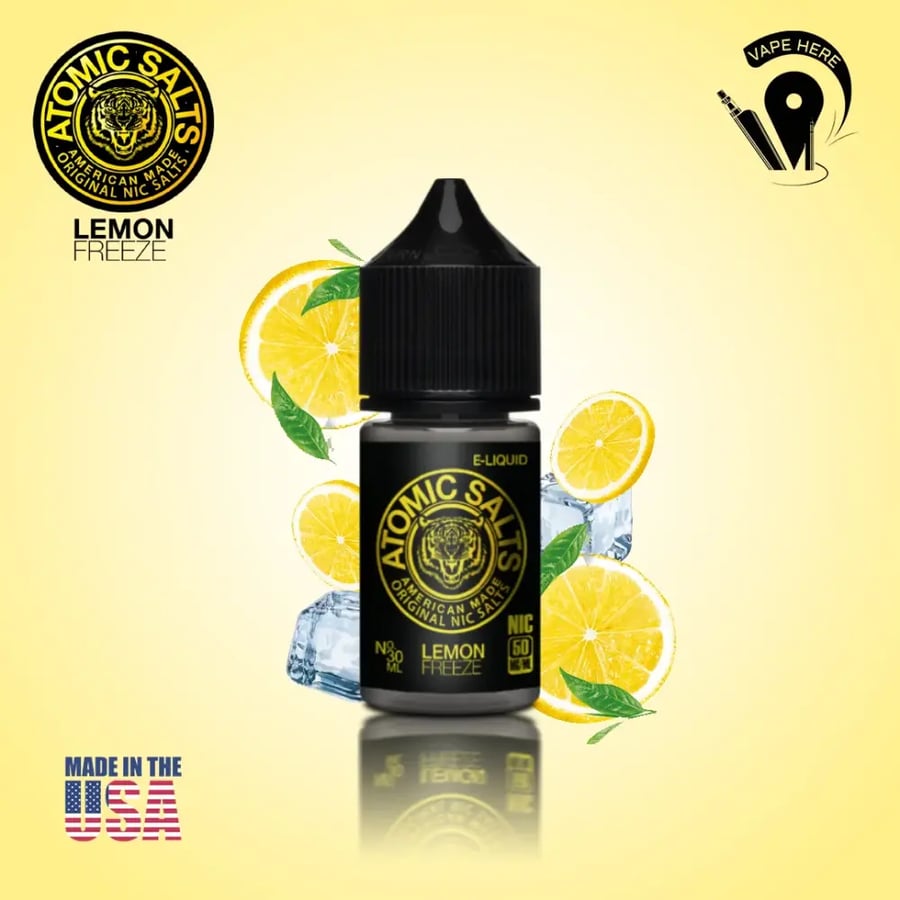 نكهة اتومك سالت ليمون فريزي البارد Atomic lemon freeze 30ml