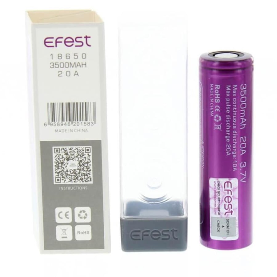 بطاريات ايفست الاصدار الجديد 3500 مل 18650 battery efest 3500 mah
