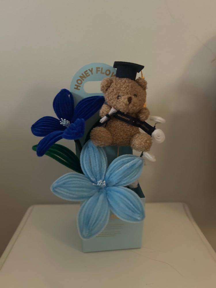 Blue graduation box
