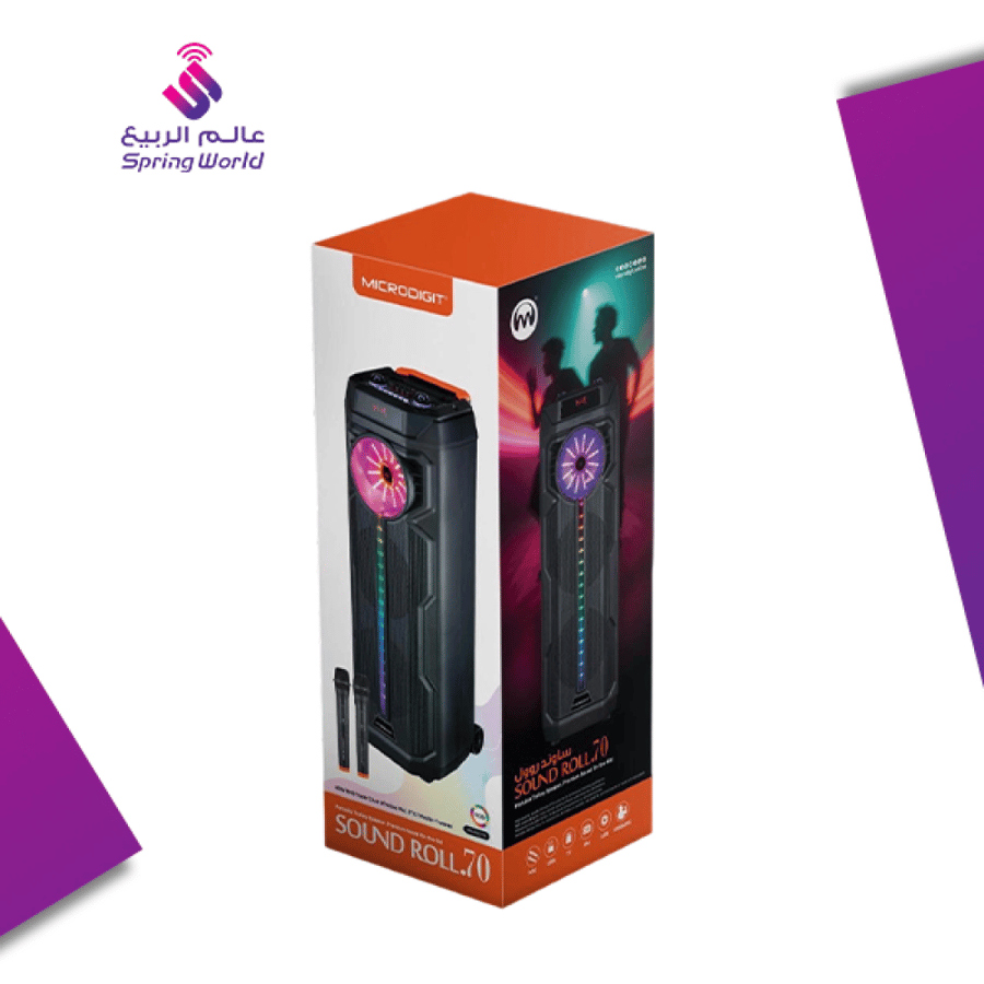 MICRODIGIT Speaker Ms400ts 40W سماعة ومكبر صوت ترولي مايكروت