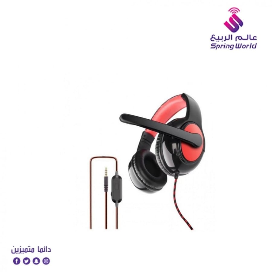 سماعة رأس ستريو للألعاب بإضاءة ليد OVLENG OV-P8