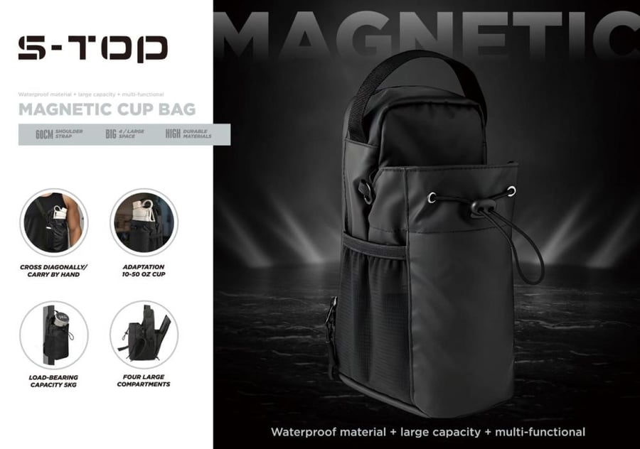 حقيبة يد محمولة مقاومة للماء S-TOP MAGNEIC CUPBAG