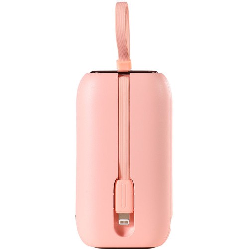 بطارية متنقله ميني 10 الاف مع كيبلين مدمجة تايب سي وايفون جيروم