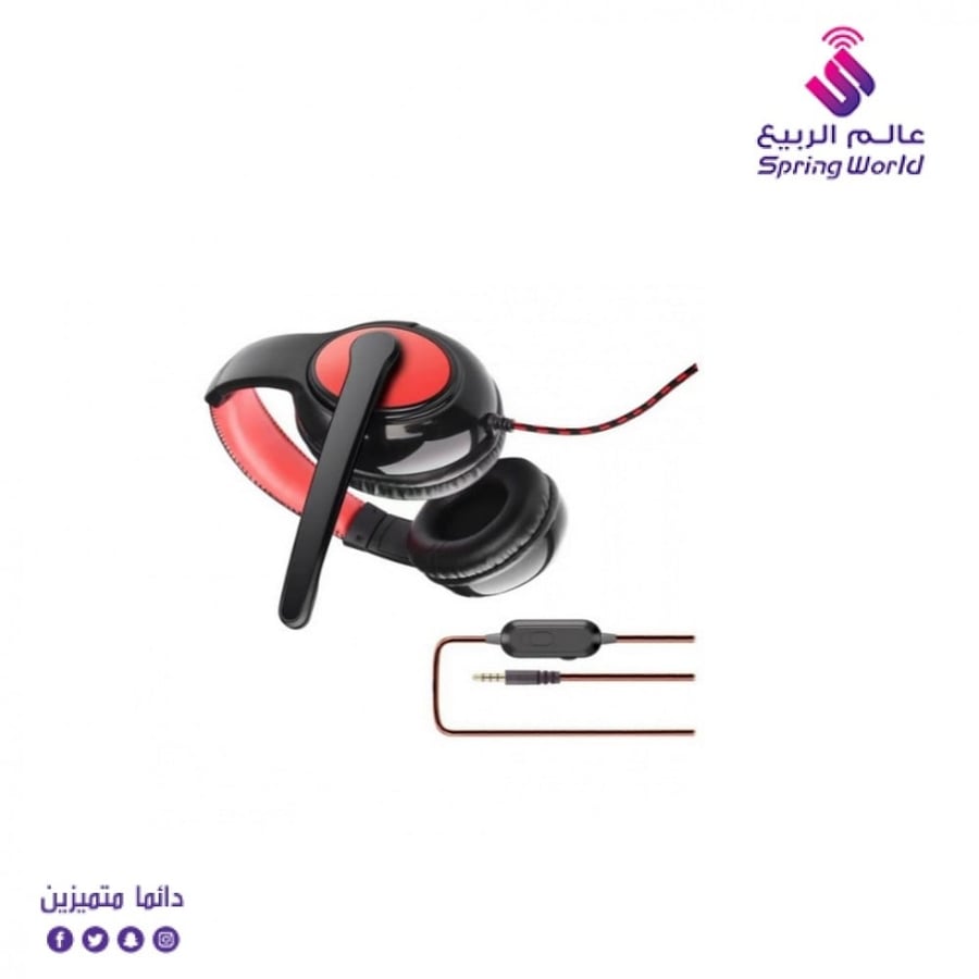 سماعة رأس ستريو للألعاب بإضاءة ليد OVLENG OV-P8