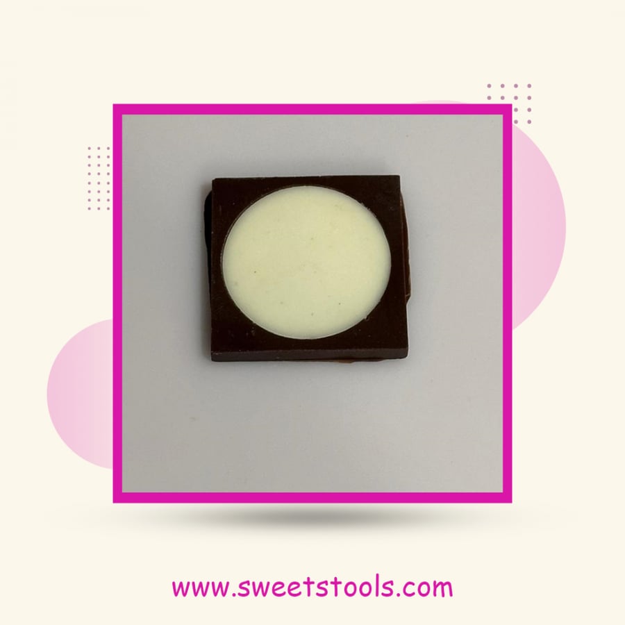 Package of square round mold 3.45 cm