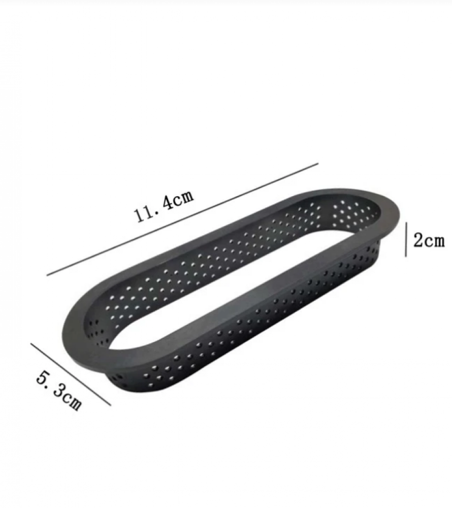 Oval plastic cake mold