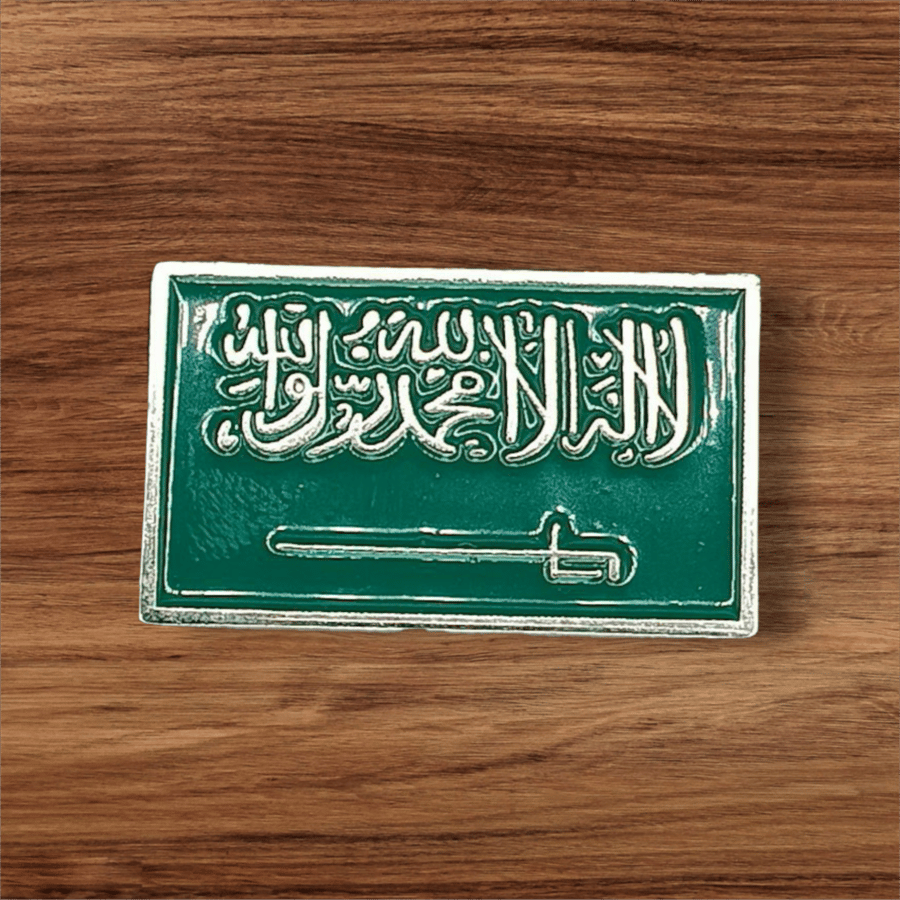 استيكر لاصق معدن 3M - علم المملكة العربية السعودية
