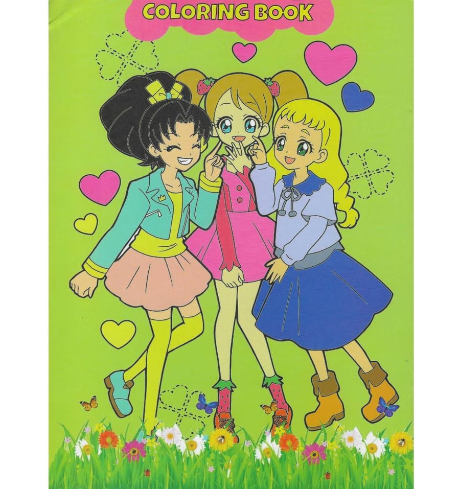 كتاب لوني انمي COLORING BOOK