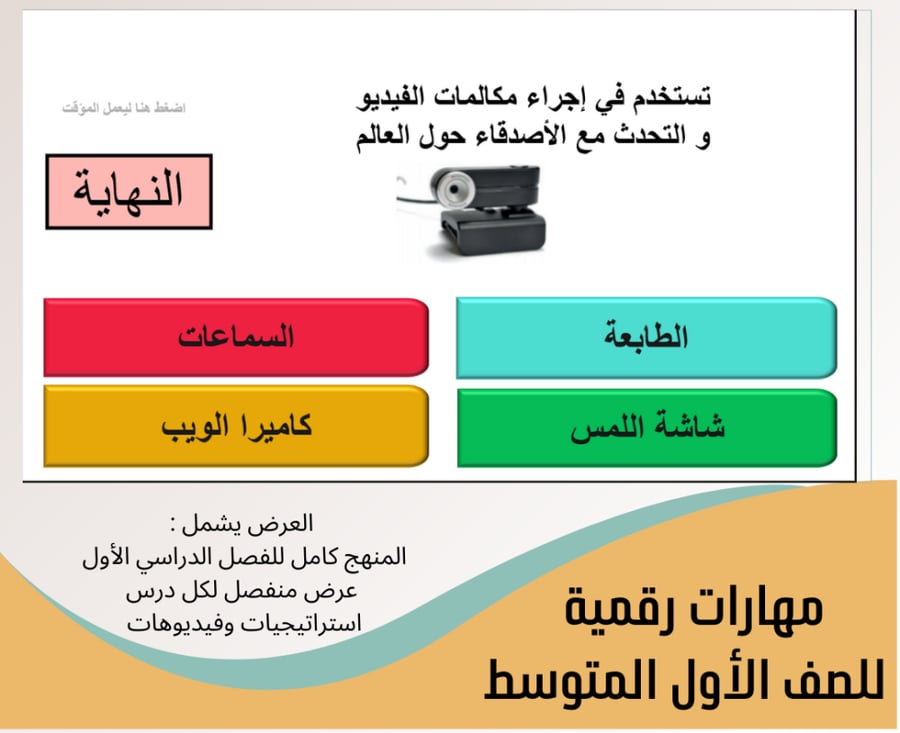 مهارات رقمية 1 متوسط- الترم الاول 1448هـ