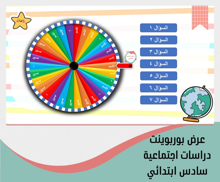 اجتماعيات سادس ابتدائي الترم الاول 1448هـ