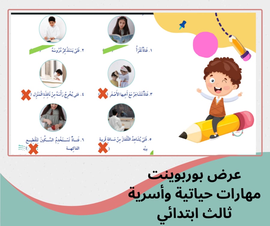 مهارات أسرية ثالث ابتدائي -الترم الاول1448