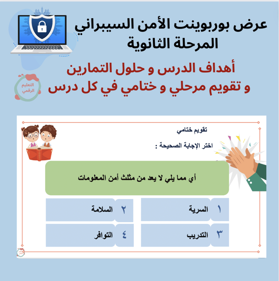 الأمن السيبراني - ثانوي مسارات - ١٤٤٨