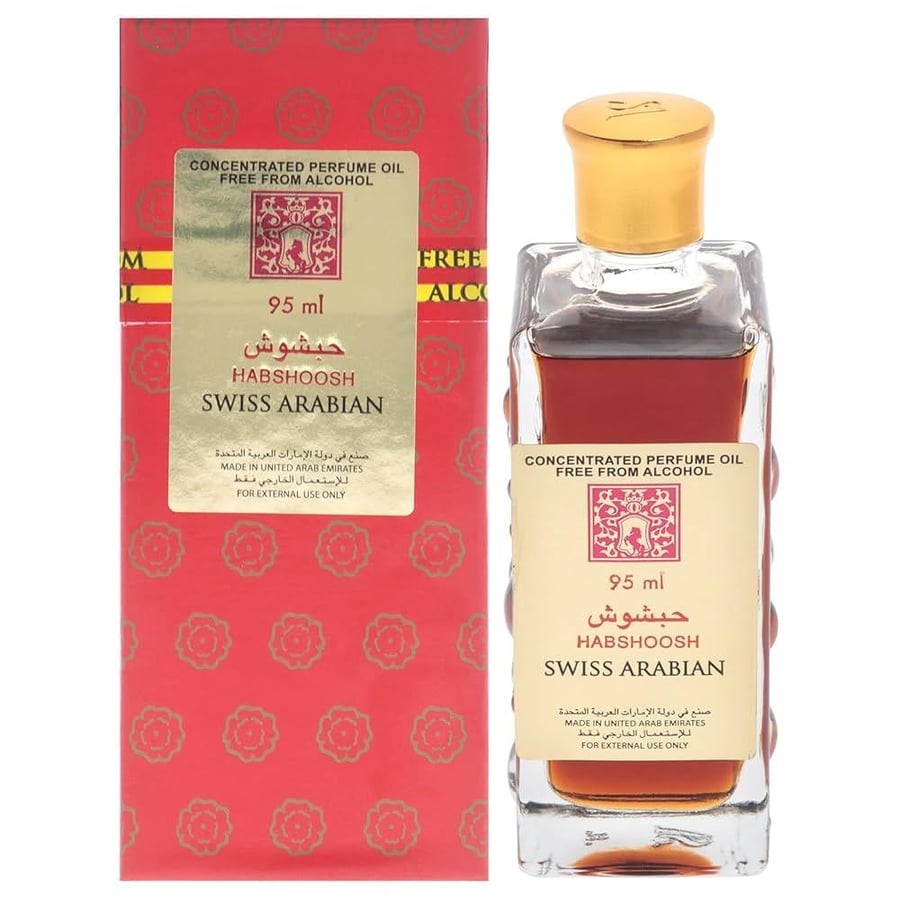 زيت عطري حبشوش مركز خالي من الكحول (للجنسين) من سويس أربيان 95ملل