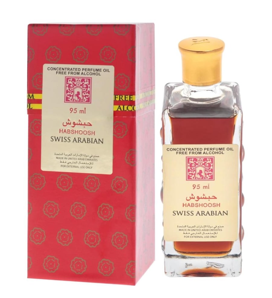 زيت عطري حبشوش مركز خالي من الكحول (للجنسين) من سويس أربيان 95ملل