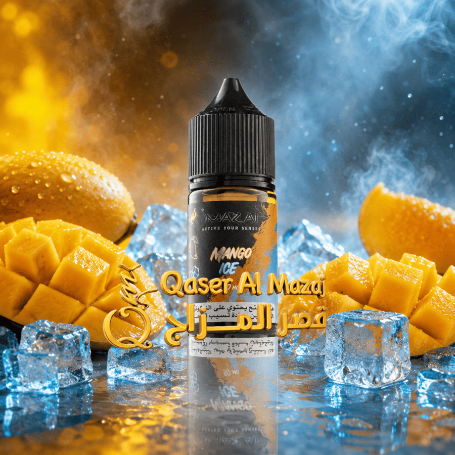 نكهة سحبة مزاج مانجو ايس MAZAJ Mango Ice Salt Nicotine