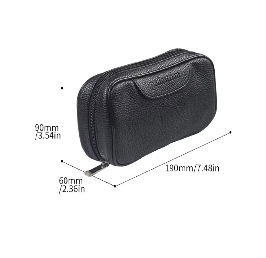 حقيبة غليون جلد Leather Tobacco Pipe Pouch