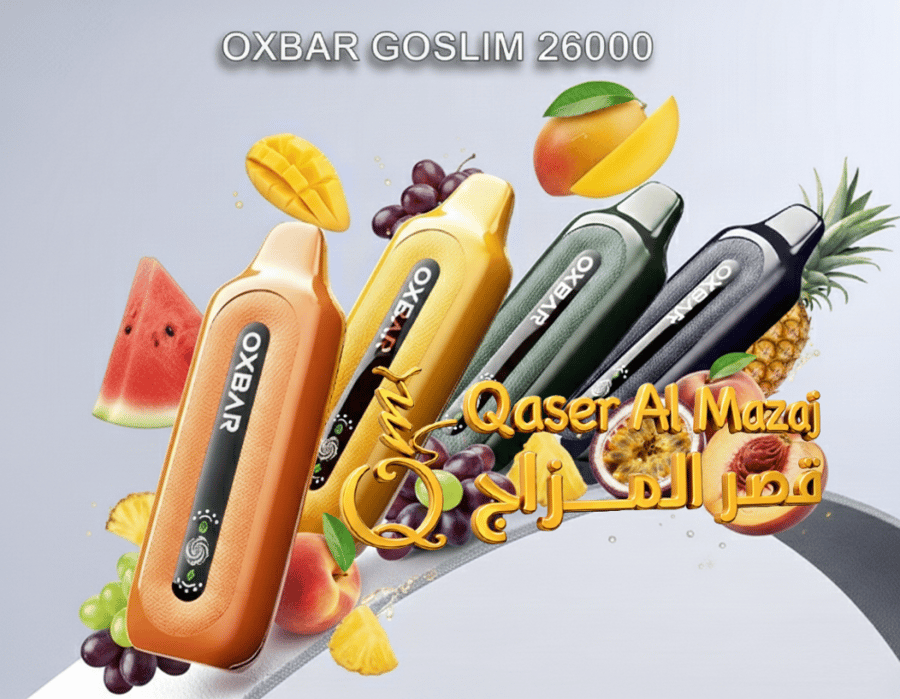سحبة جاهزة خوخ مثلج OXBAR GOSLIM Peach Ice 26000 Puffs Disposable