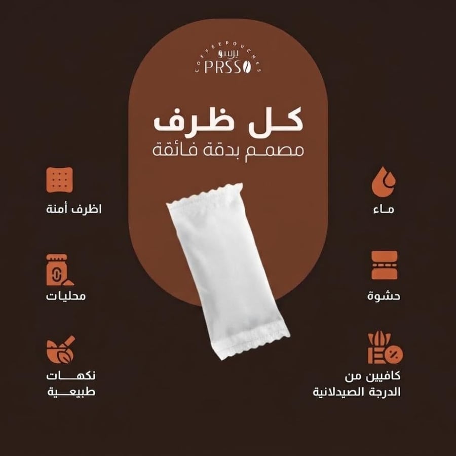أظرف كافيين برسو نعناع PRSSO Caffeine Pouch Mint 50mg