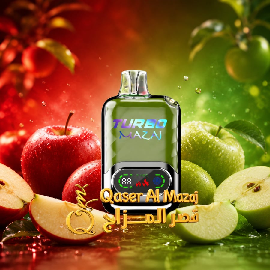 MAZAJ Turbo Double Apple 15000 Puffs Disposable