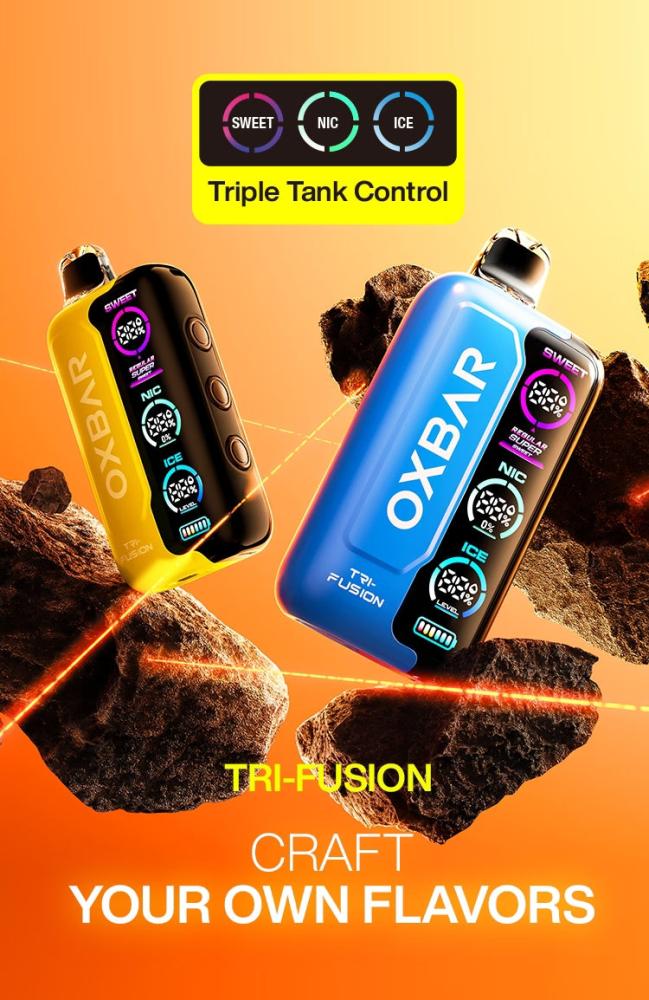 سحبة جاهزة اوكسبار توت مشكل OXBAR Tri Fusion Berry Raspberry 40000 Puffs Disposable