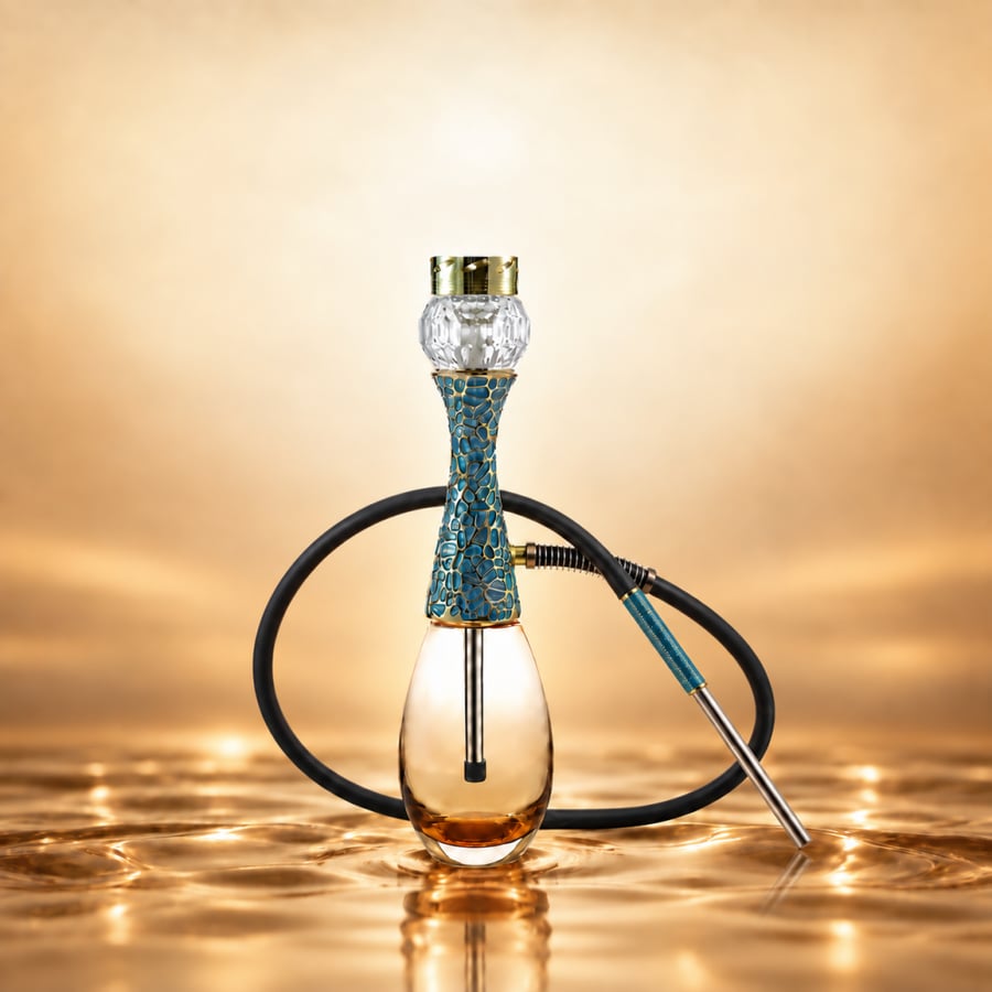 J'adore Blue Gold Hookah