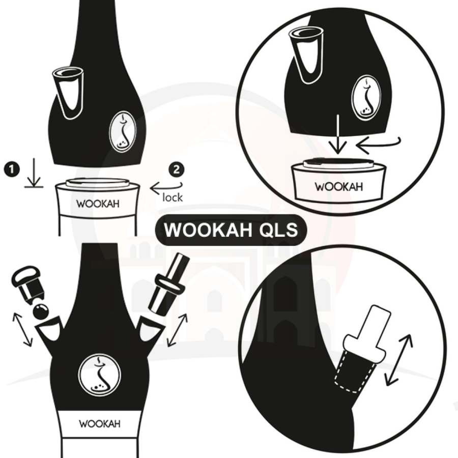 WOOKAH Iroko Smooth Hookah