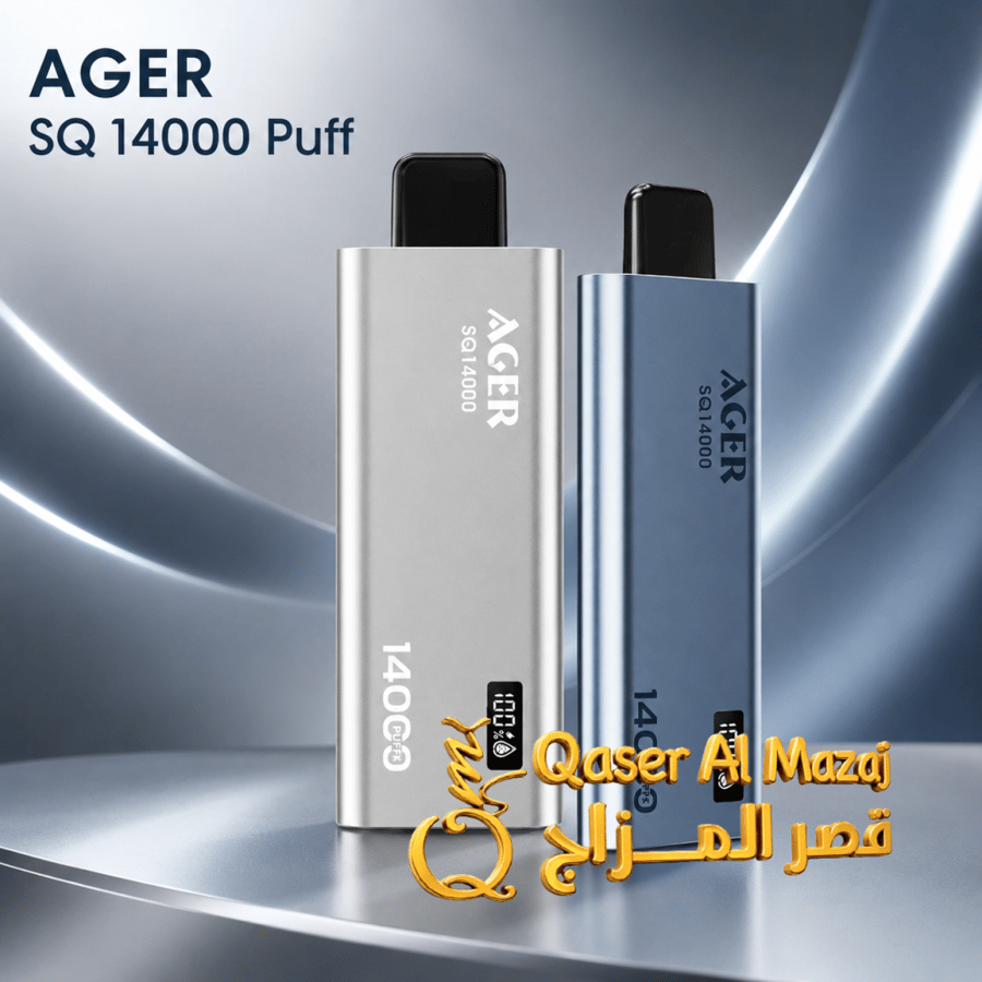 سحبة جاهزة اجير عنب اسود AGER SQ Black Grape 14000 Puffs Disposable