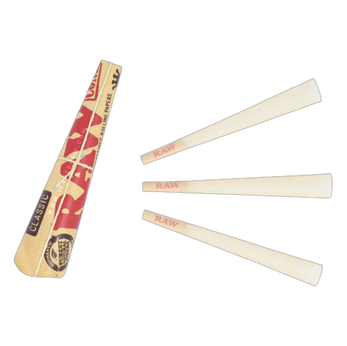 ورق لف راو كلاسيك جاهزة حجم كينج سايز  RAW Classic Cones King Size