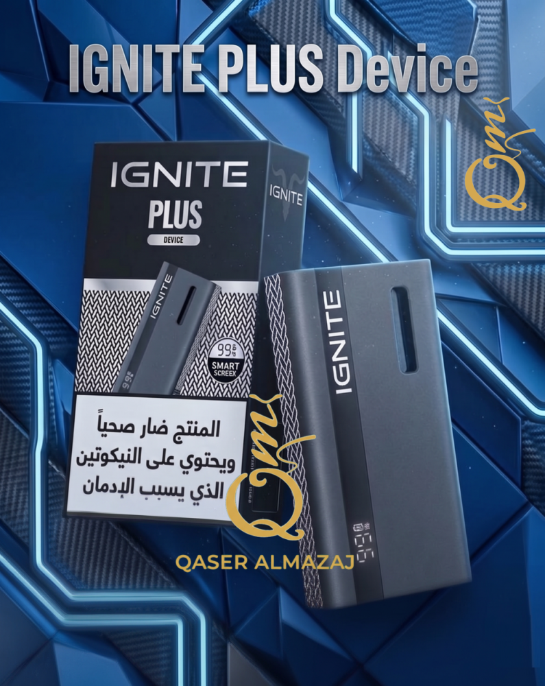 جهاز "بطارية" + بود نكهة بطيخ IGNITE PLUS Device "Battery" + Pod Watermelon 25000 Puffs