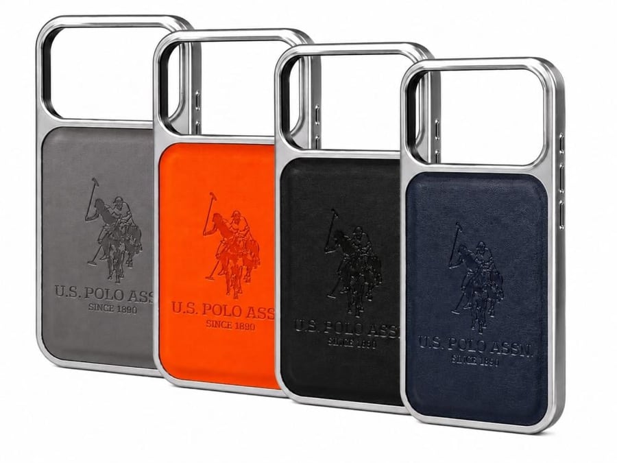 بولو كفر جلدي فاخر لايفون 17 برو ماكس مقاوم للصدمات - Polo Luxury Case