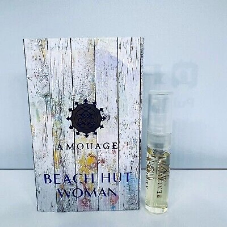 عينة عطر امواج بيتش هت النسائي اودي بارفيوم Beach Hut Woman Amouage عطر خشبي مائي. صدر عام 2018م. حجم: 2مل